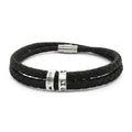 Leather Bracelet with Beads (EngravingFG)